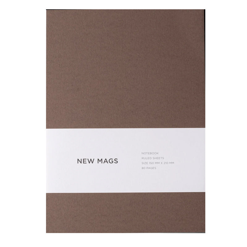 NEW MAGS, Notizbuch braun - Softcover/gefüttert