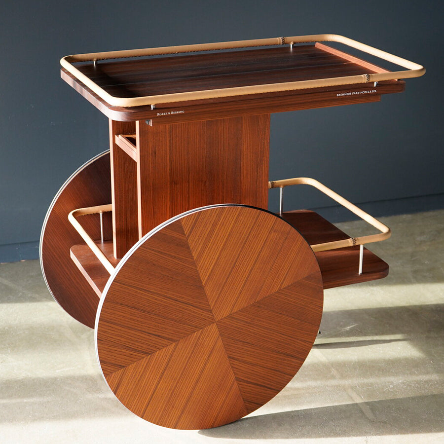 Robbe & Berking Barwagen aus dunklem Holz