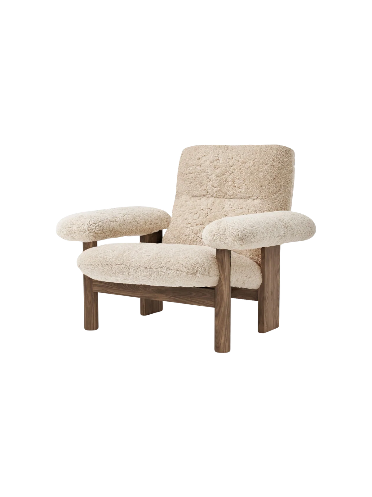 Audo Copenhagen, Brasilia Lounge Chair, Schaffell