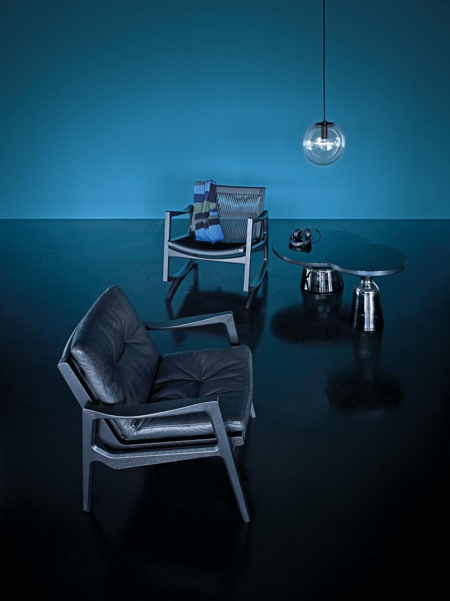 ClassiCon, Bell-Kaffee-Tisch, Metallaufsatz Schwarz