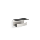 Decor Walther Toilettenpapierhalter mit Ablage in Edelstahl matt.