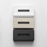 Decor Walther Kosmetiktuchboxen aus der Serie BROWNIE in Weiss, Sand, Schwarz.