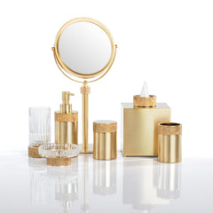 Decor Walther Swarovski Rocks Badeaccessoires in mattem Gold
