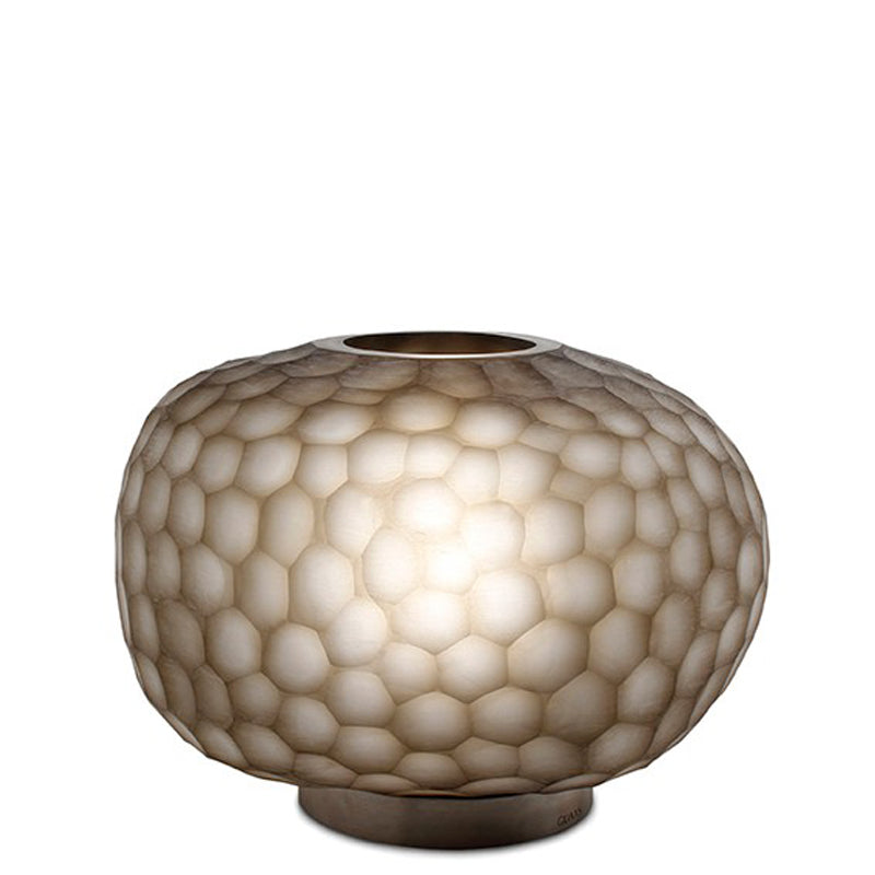 Guaxs Tischlampe Erbse in Clear/Smokeygrey, dimmbar. 