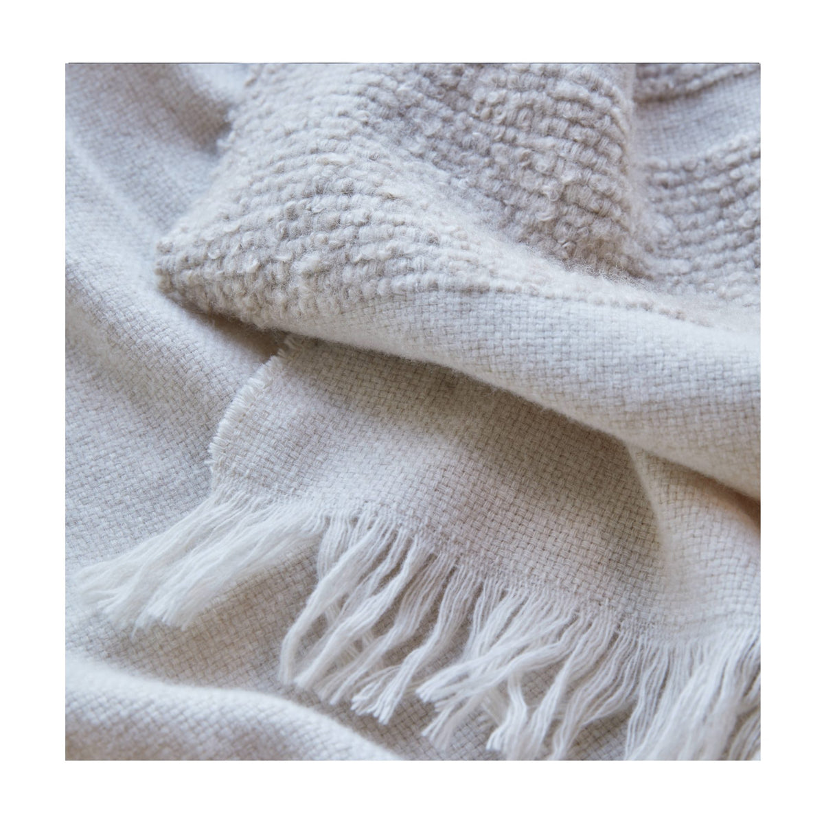 LUIZ, Merinowoll-Decke Thea, 140x220, grey