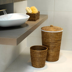 Decor Walther Basket aus dunklem Rattan.