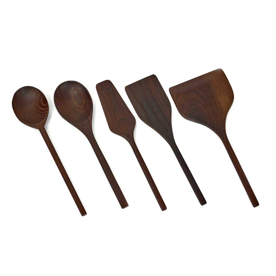 Serax-Pascal-Naessens-Pure-Kochlöffel-Set-aus-Eschenholz